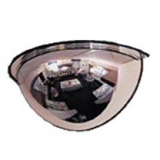 Зеркало для помещений купольное четверть сферы 800мм с кронштейном к стене