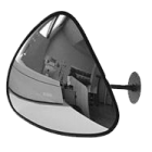 Зеркало для помещений купольное четверть сферы 600мм
