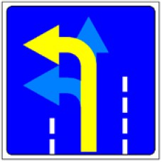 Светодиодные дистанционно-управляемые дорожные знаки "Направление движения" 